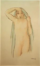 G. Schrimpf, ragazza in piedi nuda